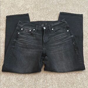 American Eagle Outfitters Dark Charcoal Straight Leg Jeans
